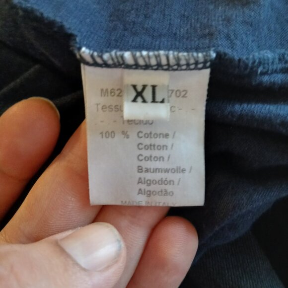 DANIELE ALESSANDRINI - Graphic striped t-shirt - Sz XL (fits L) - Picture 7 of 7